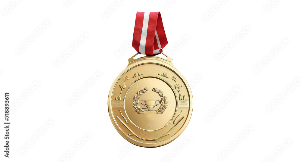 Olympics - 3D Render Gold Medal Isolated Olympics - 3D Render Gold Medal Isolated
