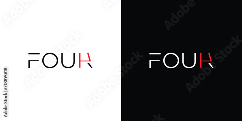  Unique and modern Four logo design
