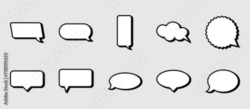 chat balloon abstract lineal color