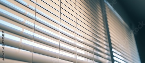 Windows with blinds. Element of design. Texture composition.