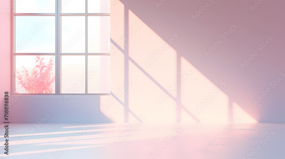 Gradient empty room wall model, minimalist interior, podium 3D product display Gradient empty room wall model, minimalist interior, podium 3D product display