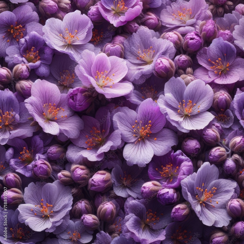 Purple Lilac Blooms: Elegant Floral Texture Purple Lilac Blooms: Elegant Floral Texture