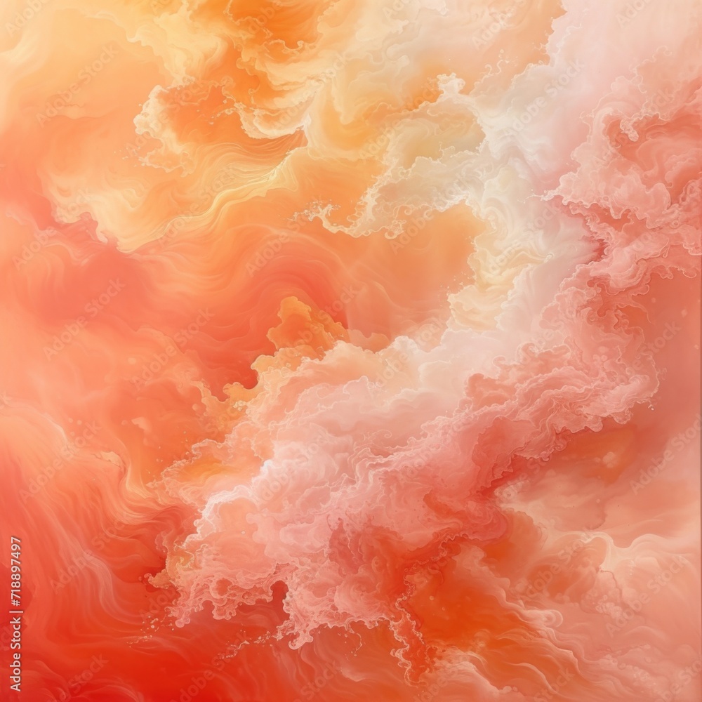 Warm peach tones swirl into creamy textures, evoking a dreamy, soft abstract painting Warm peach tones swirl into creamy textures, evoking a dreamy, soft abstract painting