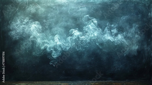 E-Cigarette Vapor Trail on a Chalkboard Generative AI