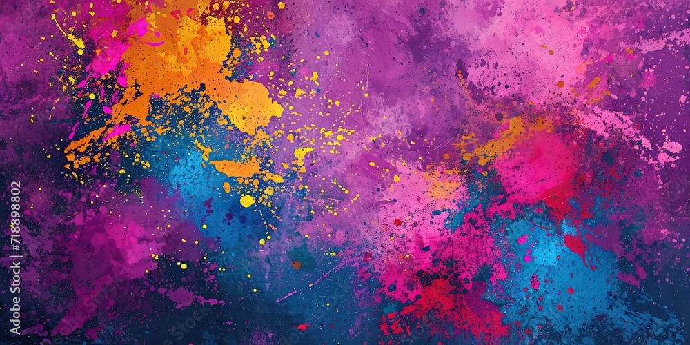 Obraz premium Abstract composition, design, painting, paint strokes, waves, template, background.