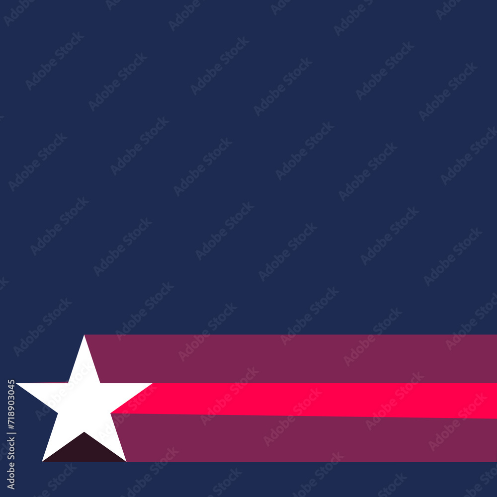 Stars and light effects from the right Symbolic background in American flag. 4th of July, American Independence Day. Stars and light effects from the right Symbolic background in American flag. 4th of July, American Independence Day.