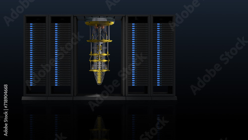 quantum computer server cabinet photo
