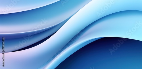 Dynamic wavy background in soft blue color. generative AI