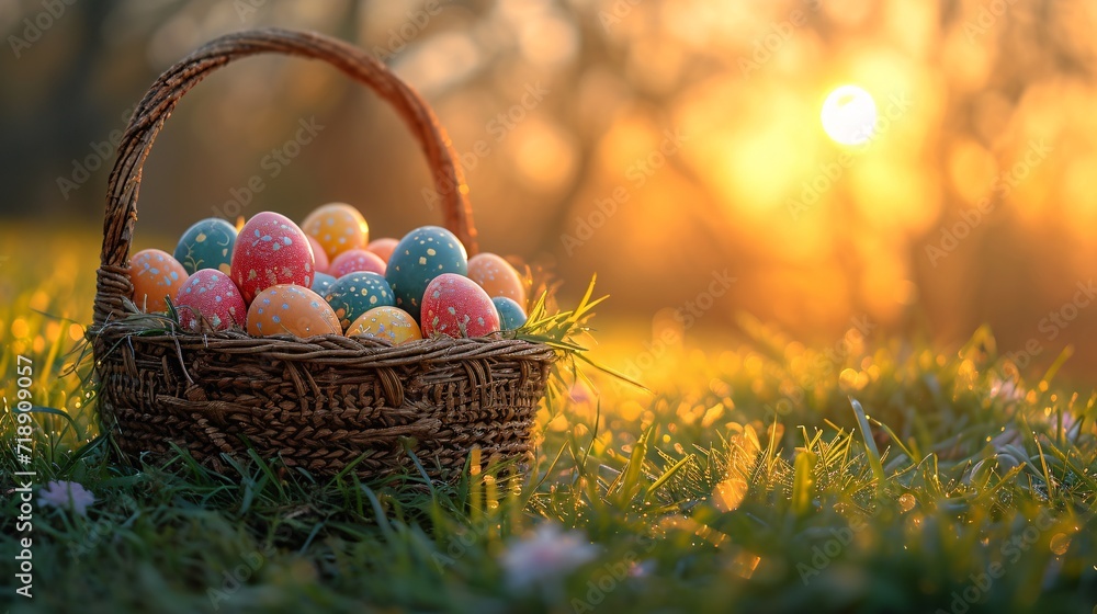Easter Eggstravaganza: A Basket of Colorful Eggs Generative AI Easter Eggstravaganza: A Basket of Colorful Eggs Generative AI