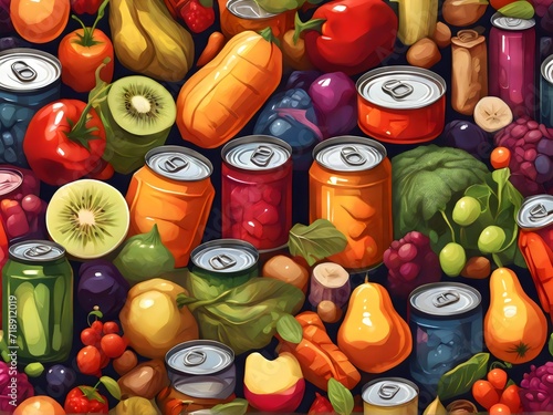 canned fruits and vegetables