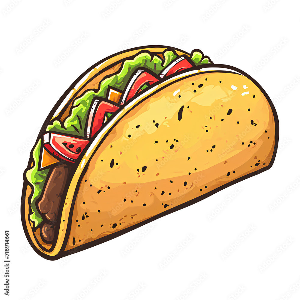 Taco isolated, transparent background white background no background Taco isolated, transparent background white background no background