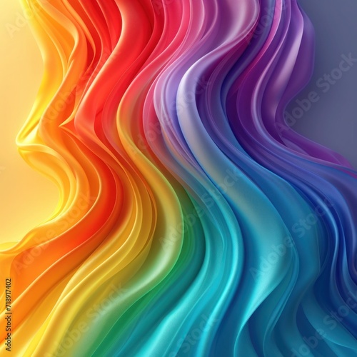 Background light rainbow color, for ads banner, background for advertising the game, children's coloring game, A bright and colorful wave pattern fills this backdrop, giving a sense of dynamic motion 