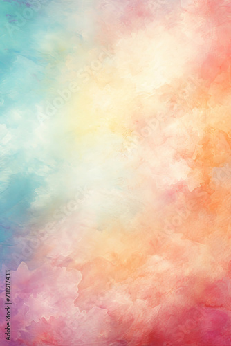 Abstract colorful watercolor pastel hues background