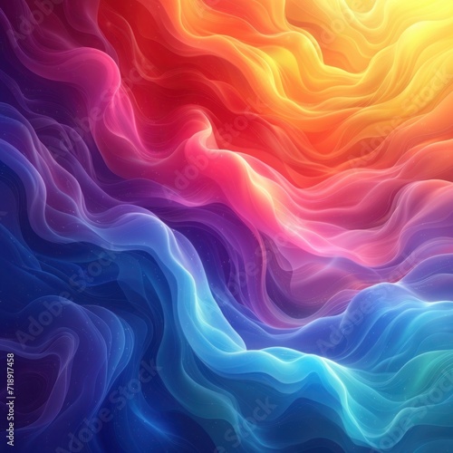 Background with light rainbow color  for ads banner  background for advertising the game  The fluid texture of a multicolor spectrum curves beautifully in this flowing  vibrant design..