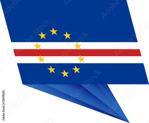 Cape Verde pin flag