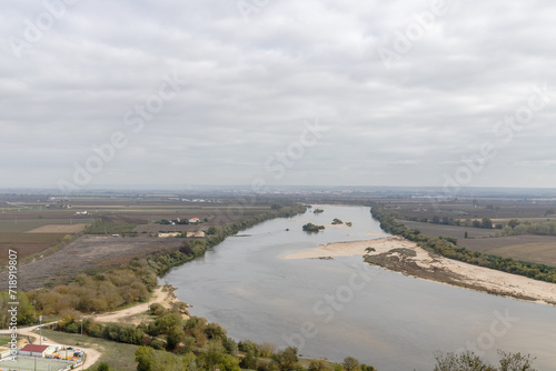 Tagus River in the Portuguese countryside near Santarem