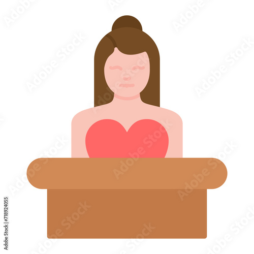 Independent Contractor icon vector image. Can be used for Modelling Agency.