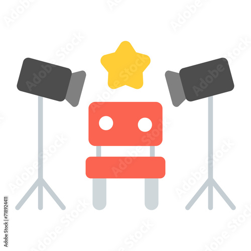Casting icon vector image. Can be used for Modelling Agency.