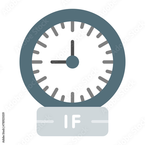 Intermittent Fasting icon vector image. Can be used for Fitness at Home.