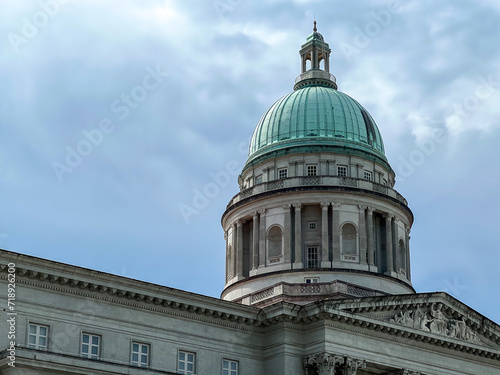 A simple and understandable name for this image could be St Paul's Cathedral in the City