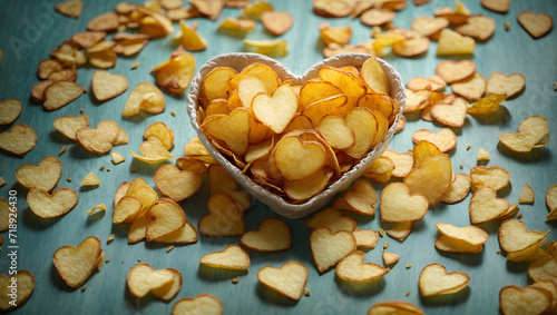 heart shaped chips