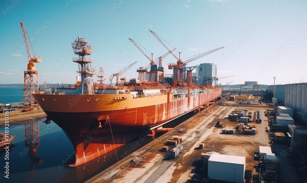 A Majestic Vessel Docked at the Harbor