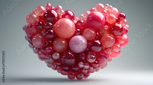 heart and love wallpaper, pink and red wallpaper, Valentine's Day concept, 3d render of heart, Valentine wallpaper, sweet background