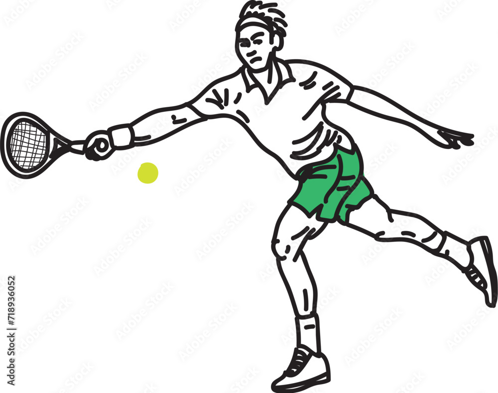 Fototapeta premium Tenista