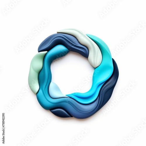 Decoration logo made of clay material.