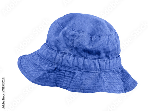 Blue bucket hat PNG transparent