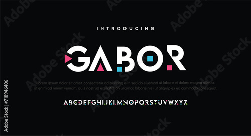 Classic lettering minimal fashion design. Elegant typography alphabet a to z and number. Vector illustration