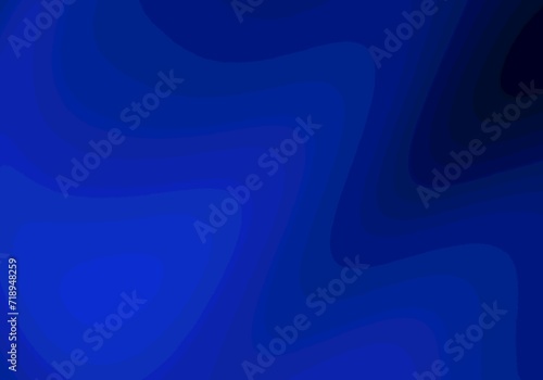Dark blue gradient wavy lines pattern background 