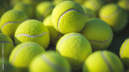 Tennis balls background.  © Vika art