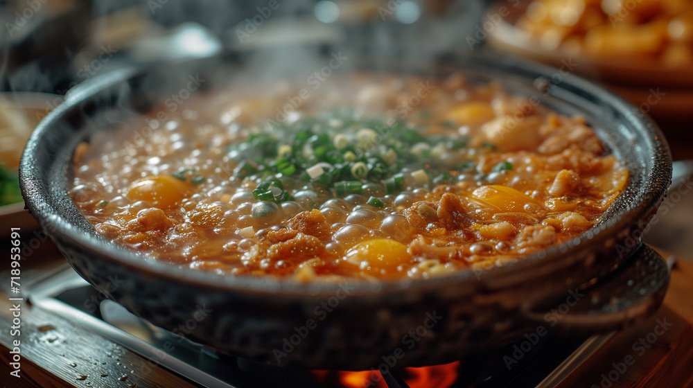 Sichuan Hot Pot Dining Experience: Tabletop Setup for Flavorful Cooking and Socializing. Generative AI. Sichuan Hot Pot Dining Experience: Tabletop Setup for Flavorful Cooking and Socializing. Generative AI.