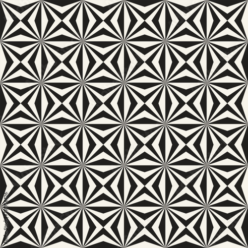 Vector seamless pattern. Repeating geometric elements. Stylish monochrome background design.