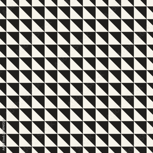 Vector seamless pattern. Repeating geometric elements. Stylish monochrome background design.