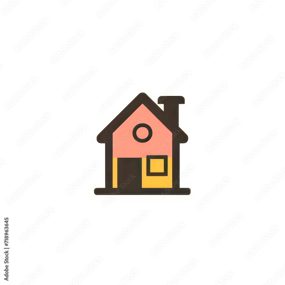 Simple Pastel Colored House Icon
Simple Pastel Colored House Icon