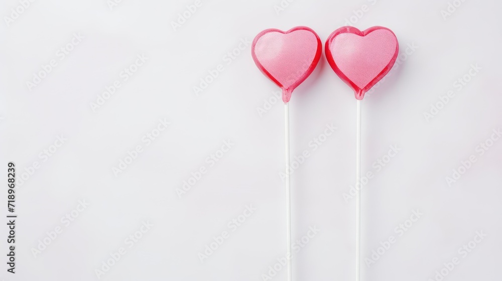 pink heart shaped lollipop on white background pink heart shaped lollipop on white background