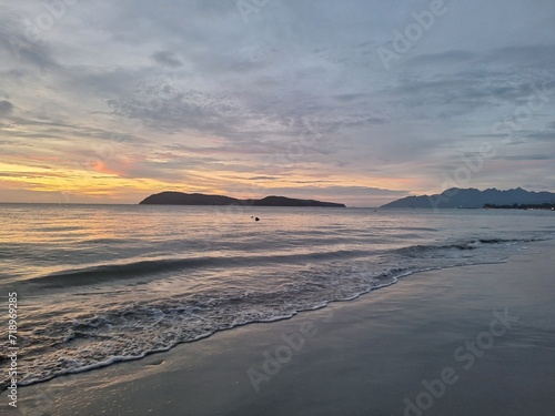 sunset on the beach