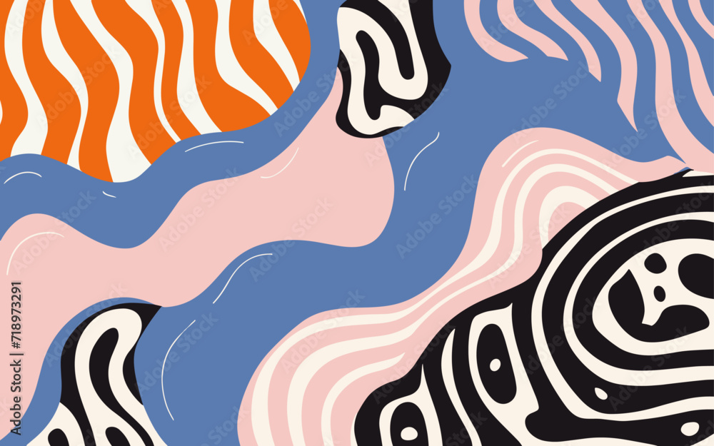 Obraz premium Abstract background poster. Good for fashion fabrics, postcards, email header, wallpaper, banner, events, covers, advertising, and more. Valentine's day, women's day, mother's day background.