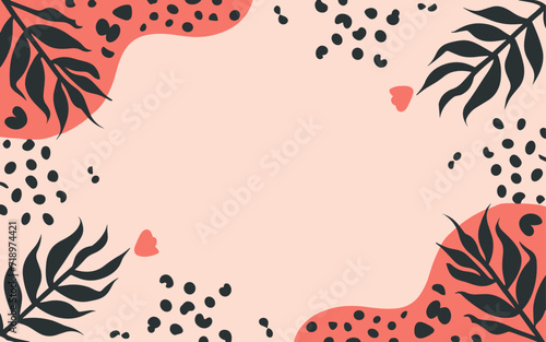 Abstract background poster. Good for fashion fabrics, postcards, email header, wallpaper, banner, events, covers, advertising, and more. Valentine's day, women's day, mother's day background.