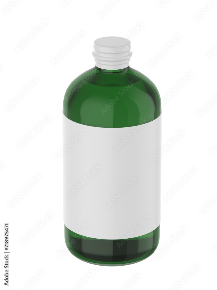 Cocktail Classic Tonic Syrup For Branding, 3d illustration. Cocktail Classic Tonic Syrup For Branding, 3d illustration.