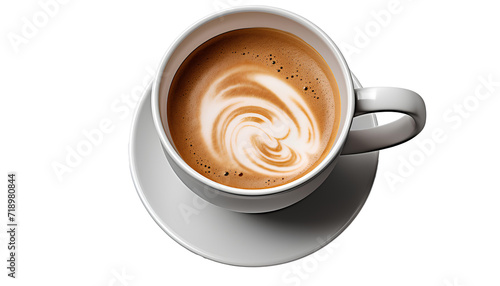 cup of coffee png. cup of cappuccino png. cup of white coffee top view png. coffee cup full of coffee bird's eye view isolated. coffee with milk png photo