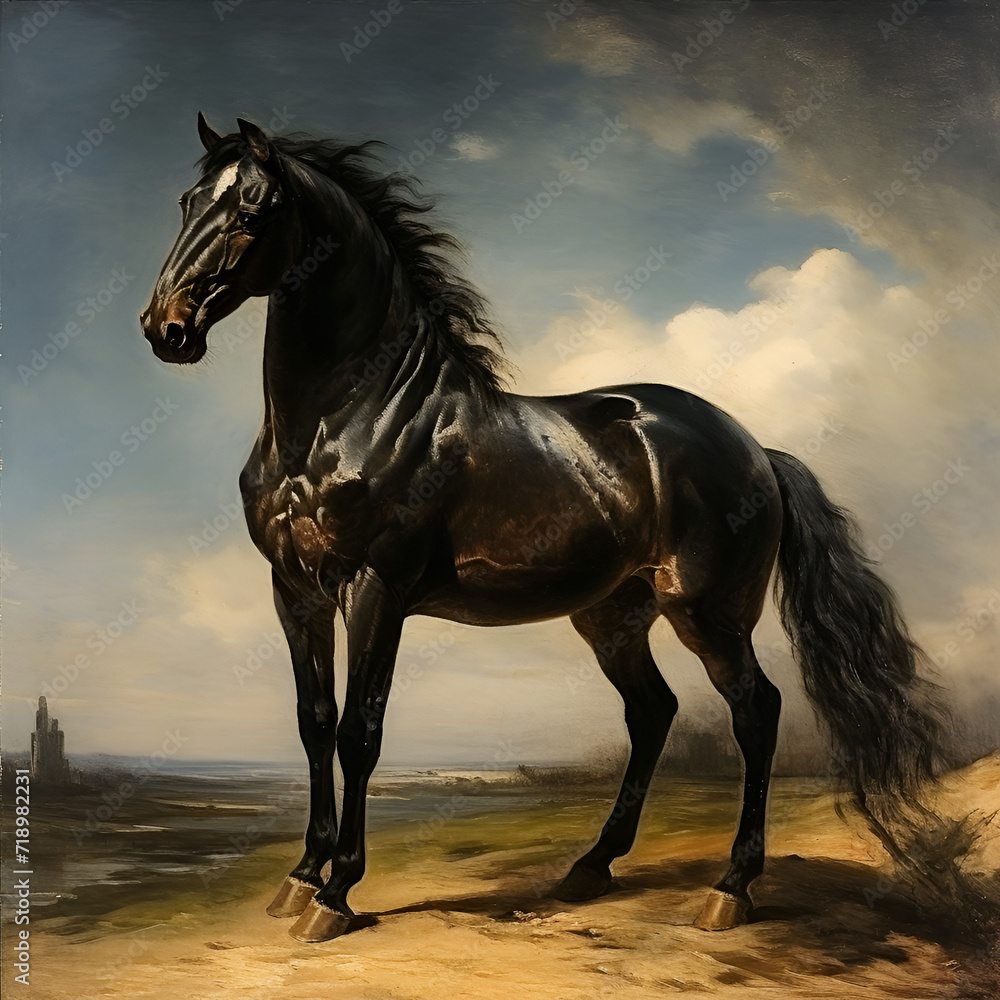 horse in the desert horse in the desert