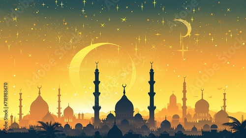 An Islamic background for a mosque