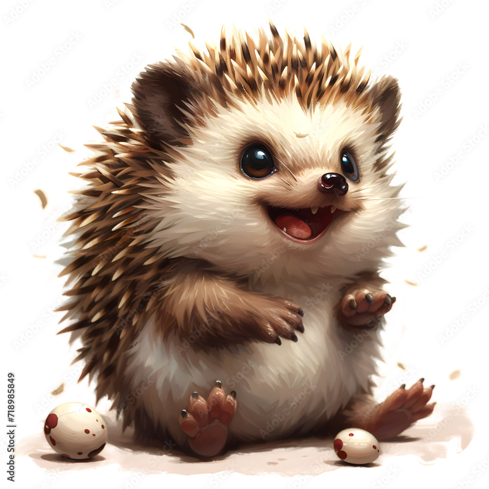 Cute Vector Image of Pebbles the Hedgehog Cute Vector Image of Pebbles the Hedgehog