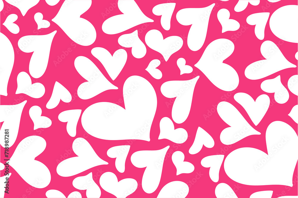 Heart pattern, Valentine's Day seamless pattern, Valentine's Day background. Heart pattern, Valentine's Day seamless pattern, Valentine's Day background.