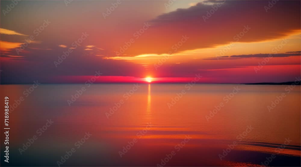 Breathtaking Sunset Over Calm Waters Breathtaking Sunset Over Calm Waters