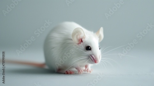 white rat in a laboratory background