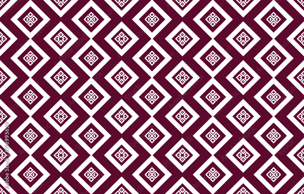 Geometric ethnic oriental pattern traditional Design for background,carpet,wallpaper,clothing,wrapping,Batik,fabric,Vector embroidery style.